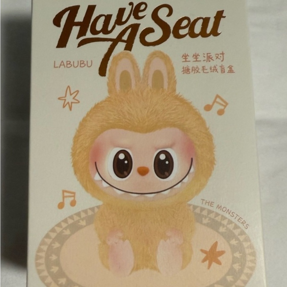 Pop Mart Authentic Labubu "Have A Seat" Plush figurine Blind Box!
POP MART